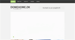 Desktop Screenshot of domehome.dk